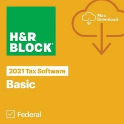 Deals ❤️ H&R Block H&R Block Basic Tax Software 2021 For 1 User, Mac OS X, Download (1023800-21) 🤩