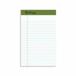 Flash Sale 👏 Earthwise® Ampad® 100% Recycled Writing Pads Earthwise® Ampad® 100% Recycled Ruled Pad, 5x8", Jr. Legal Ruling, White, 50 Sheets/Pad, 12 Pads/Pack (20152) 😀