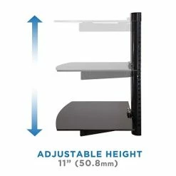 Buy 👍 Monitor Mounts & Stands Mount-It! Floating Wall Mounted Shelf Bracket Stand, Black (MI-892) 😍 -legal paper Store unnamed file 5216