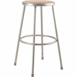 Cheap 😉 National Public Seating Drafting Chairs NPS 6200 Series 30" Heavy Duty Steel Stool, Gray (6230) ⌛