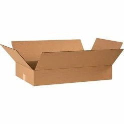 Best Sale 🥰 The Packaging Wholesalers Corrugated Boxes; 24" Length The Packing Wholesalers 24" X 14" X 4" Shipping Boxes, 32 ECT, Kraft, 25/Bundle (BS241404) 🔔
