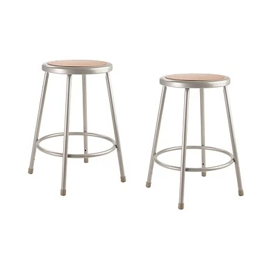 Best Sale 🔔 National Public Seating Drafting Chairs NPS 6200 Series 24" Heavy Duty Steel Stool, Gray -2 Pack (6224/2) 🤩 3 Best Sale 🔔 National Public Seating Drafting Chairs NPS 6200 Series 24" Heavy Duty Steel Stool, Gray -2 Pack (6224/2) 🤩