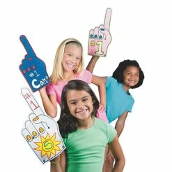 Top 10 ✔️ Color-Me Craft Kits & Accessories S&S Worldwide, Number One Foam Hand Pk12, (CM157) 🌟
