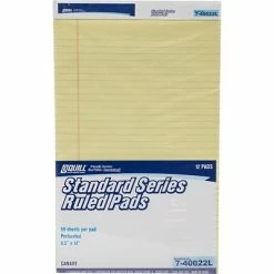 Budget 💯 Quill Brand® Standard Series Ruled Pads Quill Brand® Standard Series Legal Pad, 8-1/2" X 14", Wide Ruled, Canary Yellow, 50 Sheets/Pad, 12 Pads/Pack (740022L) 👍