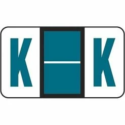 Buy ⭐ Alpha Labels Medical Arts Press® POS® Systems Compatible 3300 Series Alpha Sheet Labels; "K" 😍