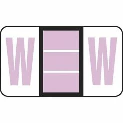 Wholesale 👏 Alpha Labels Medical Arts Press® POS® Systems Compatible 3300 Series Alpha Sheet Labels; "W" ✔️