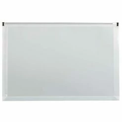 Coupon 🧨 File Pockets & Jackets JAM Paper® Plastic Envelopes With Zip Closure, Legal Booklet, 9.75 X 14.5, Clear Poly, 12/Pack (219Z1CL) 💯