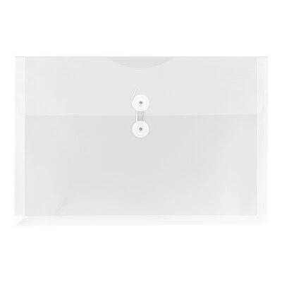 Cheapest 💯 File Pockets & Jackets JAM Paper Poly Envelope With Button & String Tie Closure, 1" Expansion, Legal Size, Clear, 12/Pack (219B1CL) ⌛ 3 Cheapest 💯 File Pockets & Jackets JAM Paper Poly Envelope With Button & String Tie Closure, 1" Expansion, Legal Size, Clear, 12/Pack (219B1CL) ⌛