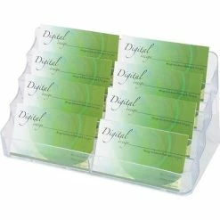Best deal ⌛ Sign Holder Quill Brand® Clear Business Card Holder, 8 Pocket, 400 Card Capacity (36571/70801SUS) 🔥
