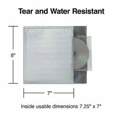 Flash Sale 😍 Quill Brand Mailers 7" X 8" Self-Sealing Bubble Mailer, CD/DVD, 25/Carton (ST56607B) 😉 -legal paper Store unnamed file 5549