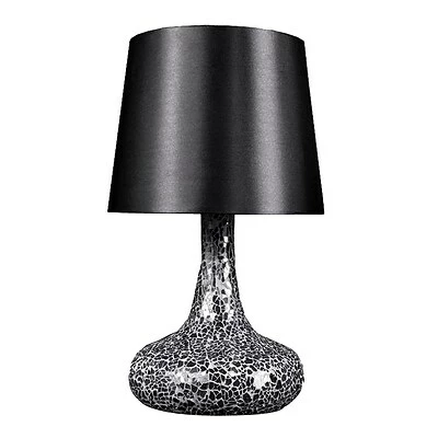 Wholesale 😍 Table Lamps All The Rages Simple Designs LT3039-BLK Mosaic Genie Table Lamp, Black 💯 3 Wholesale 😍 Table Lamps All The Rages Simple Designs LT3039-BLK Mosaic Genie Table Lamp, Black 💯