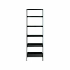 Deals 🛒 Bookcases & Bookshelves Winsome Bellamy 5-Shelf 69"H Leaning Bookcase, Black (29553) 🎁 -legal paper Store unnamed file 5573