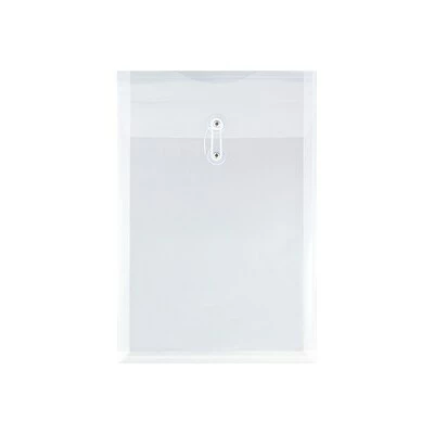 Promo ⭐ File Pockets & Jackets JAM Paper® Plastic Envelopes With Button And String Tie Closure, Legal Size, Clear, 12/Pack (119B1CL) ⌛ 3 Promo ⭐ File Pockets & Jackets JAM Paper® Plastic Envelopes With Button And String Tie Closure, Legal Size, Clear, 12/Pack (119B1CL) ⌛