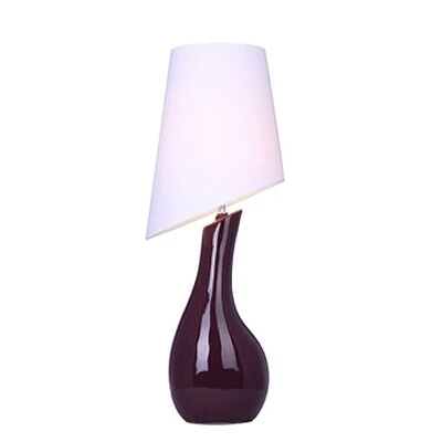 Discount 👏 Table Lamps Elegant Designs Curved Purple Ceramic Table Lamp With Asymmetrical White Shade 🎉 3 Discount 👏 Table Lamps Elegant Designs Curved Purple Ceramic Table Lamp With Asymmetrical White Shade 🎉