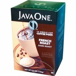 Buy 💯 JavaOne Java One® Single Cup French Roast Ground Coffee, Regular, .3 Oz., 14 Pods 🌟
