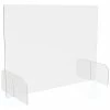 Best Pirce 🤩 Office Partitions & Dividers Deflect-O Freestanding Sneeze Guard, 23"H X 31"W, Clear Polycarbonate, 2/Carton (PBCTPC3123B) 🔥