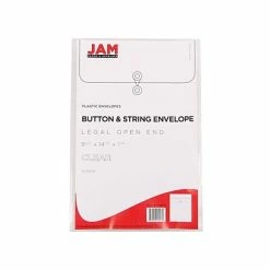Promo ⭐ File Pockets & Jackets JAM Paper® Plastic Envelopes With Button And String Tie Closure, Legal Size, Clear, 12/Pack (119B1CL) ⌛ 13 Promo ⭐ File Pockets & Jackets JAM Paper® Plastic Envelopes With Button And String Tie Closure, Legal Size, Clear, 12/Pack (119B1CL) ⌛ -legal paper Store unnamed file 563