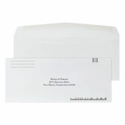 Discount 😀 Quill Brand Custom #10 Barcode Envelopes Custom #10 Barcode Standard Envelopes, 4 1/4" X 9 1/2", 24# White Wove, 1 Standard Ink, 250 / Pack 🔔