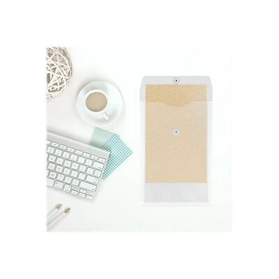 Promo ⭐ File Pockets & Jackets JAM Paper® Plastic Envelopes With Button And String Tie Closure, Legal Size, Clear, 12/Pack (119B1CL) ⌛ 9 Promo ⭐ File Pockets & Jackets JAM Paper® Plastic Envelopes With Button And String Tie Closure, Legal Size, Clear, 12/Pack (119B1CL) ⌛ - Image 7