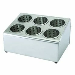 Budget 🎉 Commercial Kitchen Tools Update International Flatware Cylinder Holder, 6-Hole (FC-6H) 🔥