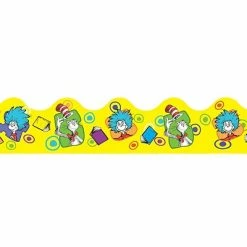 Cheap 😍 Bulletin Board Borders And Trimmers Eureka® Extra Wide Die-Cut Deco Trim, Dr. Seuss, Yellow, PreK - 12th Grade (EU-845242) 💯