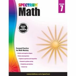 Promo 😉 Carson-Dellosa Math Resources & Activiites Spectrum Math Workbook (Grade 7) 🧨