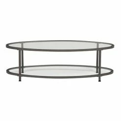 Brand new 👍 Accent & Coffee Tables Studio Designs Home 48" Camber Oval Coffee Table Pewter (71014) 🥰 -legal paper Store unnamed file 5701