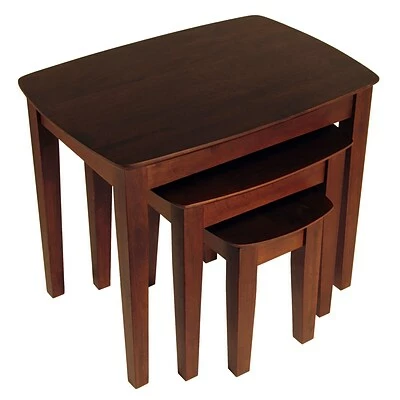 Discount 🎁 Accent Tables Winsome 21.9" X 26.8" X 18.7" Beech Wood Nesting Table, Brown, 3 Pieces (94327) 👍 2 Discount 🎁 Accent Tables Winsome 21.9" X 26.8" X 18.7" Beech Wood Nesting Table, Brown, 3 Pieces (94327) 👍