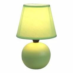 Coupon 🥰 Table Lamps All The Rages Simple Designs LT2008-GRN Ceramic Globe Table Lamp, Green ❤️