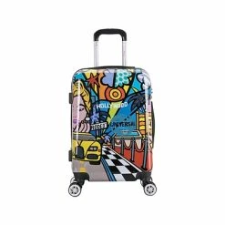 Best reviews of ⌛ All Luggage InUSA Prints ABS/PC Plastic 4-Wheel Spinner Luggage, Hollywood (IUAPC00S-HOL) 🎁