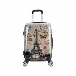 Discount 😀 All Luggage InUSA Prints PC/ABS Plastic Carry-On Luggage, Paris (IUAPC00S-PAR) 😀