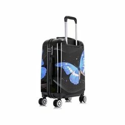 Best deal 🎁 All Luggage InUSA Prints PC/ABS Plastic Carry-On Luggage, Black Butterfly (IUAPC00S-BBU) 😍 -legal paper Store unnamed file 5828