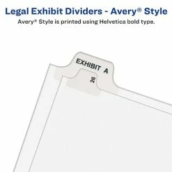 Best Pirce ✔️ Binder Accessories Avery Premium Collated Legal Dividers, Tabs A-Z & Table Of Contents, 8.5" X 14", White (11375) ⌛ -legal paper Store unnamed file 587