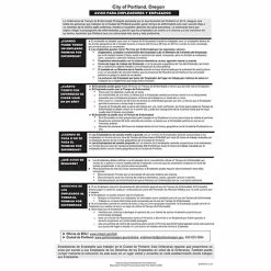 Buy ⭐ Federal & State Posters ComplyRight™ Portland Protected Sick Time Spanish Poster (EORPSTS) 🛒