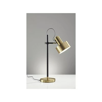 Coupon 🔥 Desk Lamps Adesso Clayton Interchangeable Desk Lamp, 22.5", Matte Black/Antique Brass (3586-01) 🔔 4 Coupon 🔥 Desk Lamps Adesso Clayton Interchangeable Desk Lamp, 22.5", Matte Black/Antique Brass (3586-01) 🔔 - Image 2
