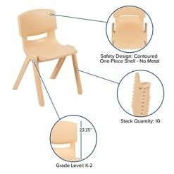 Wholesale 💯 Stacking & Folding Chairs Flash Furniture Plastic Student Stacking Chair, Natural, 2-Pieces (2YUYCX004NAT) 💯 -legal paper Store unnamed file 6007