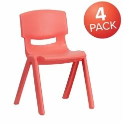 Budget 🛒 Stacking & Folding Chairs Flash Furniture Plastic Student Stacking Chair, Red, 4-Pieces (4YUYCX4004RED) 🔔 -legal paper Store unnamed file 6013