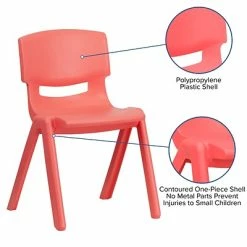 Budget 🛒 Stacking & Folding Chairs Flash Furniture Plastic Student Stacking Chair, Red, 4-Pieces (4YUYCX4004RED) 🔔 -legal paper Store unnamed file 6016