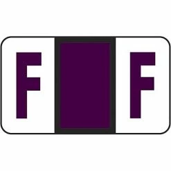 Brand new ❤️ Alpha Labels Medical Arts Press® POS® Systems Compatible 3300 Series Alpha Sheet Labels; "F" 😉