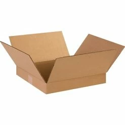 Wholesale 🎉 Quill Brand Corrugated Boxes; 14" Length 14" X 3" X 14" Shipping Boxes, Brown, 25/Bundle (14143) 🔔