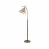 Outlet 🥰 Floor Lamps Adesso Jerome 61.5" Antique Brass Floor Lamp With Trapezoid Shade (1613-21) 🧨