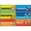 Best deal 😍 Classroom Posters & Charts Poster Pals 8" X 18" Spanish Character Education Posters, 6 Poster Set (PSZSN14) 😍