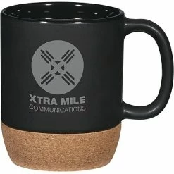Deals 🎉 Quill Brand Custom Mugs Cork Base Ceramic Mug 14oz ✨