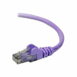 Best Pirce 🧨 Ethernet Cables Belkin A3L980-14-PUR-S 14' RJ-45 Male/Male Cat6 Snagless Patch Cable, Purple 🔥
