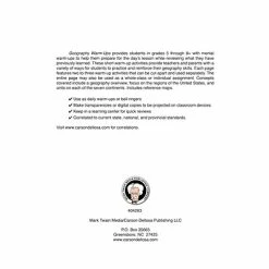 Discount ❤️ Assorted Publishers Social Studies Resources Geography Warm-Ups, Grades 5 - 8 Paperback (404263) 🌟 -legal paper Store unnamed file 6166