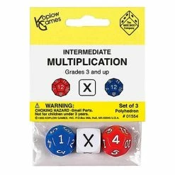 Flash Sale ❤️ Teaching Aids Koplow Games Intermediate Multiplication Dice, Ages 8-14 (KOP01554) 👍