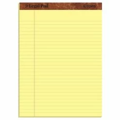 Promo 🥰 Notepads TOPS The Legal Pad Writing Pads, 8-1/2" X 11-3/4", Legal Ruled, Canary, 50 Sheets/Pad, 3 Pads/Pack (75327) 🎉 -legal paper Store unnamed file 619