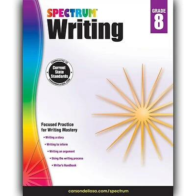 Outlet ⌛ Assorted Publishers Writing Skills Books Carson Dellosa® Spectrum® Writing Workbook, Grades 8 🛒 3 Outlet ⌛ Assorted Publishers Writing Skills Books Carson Dellosa® Spectrum® Writing Workbook, Grades 8 🛒