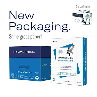 New ✨ Copy & Multipurpose Paper 🔨 Hammermill Great White 30% Recycled 8.5" X 14" Copy Paper, 20 Lbs., 92 Brightness, 500/Ream (HAM86704) 🧨 4 New ✨ Copy & Multipurpose Paper 🔨 Hammermill Great White 30% Recycled 8.5" X 14" Copy Paper, 20 Lbs., 92 Brightness, 500/Ream (HAM86704) 🧨 - Image 2