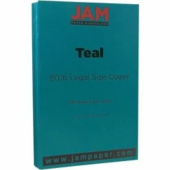 Buy ✨ Jam® Cardstock Paper JAM Paper® Matte Legal Cardstock, 8.5 X 14, 80lb Teal Blue, 50/pack (16729449) 🎉